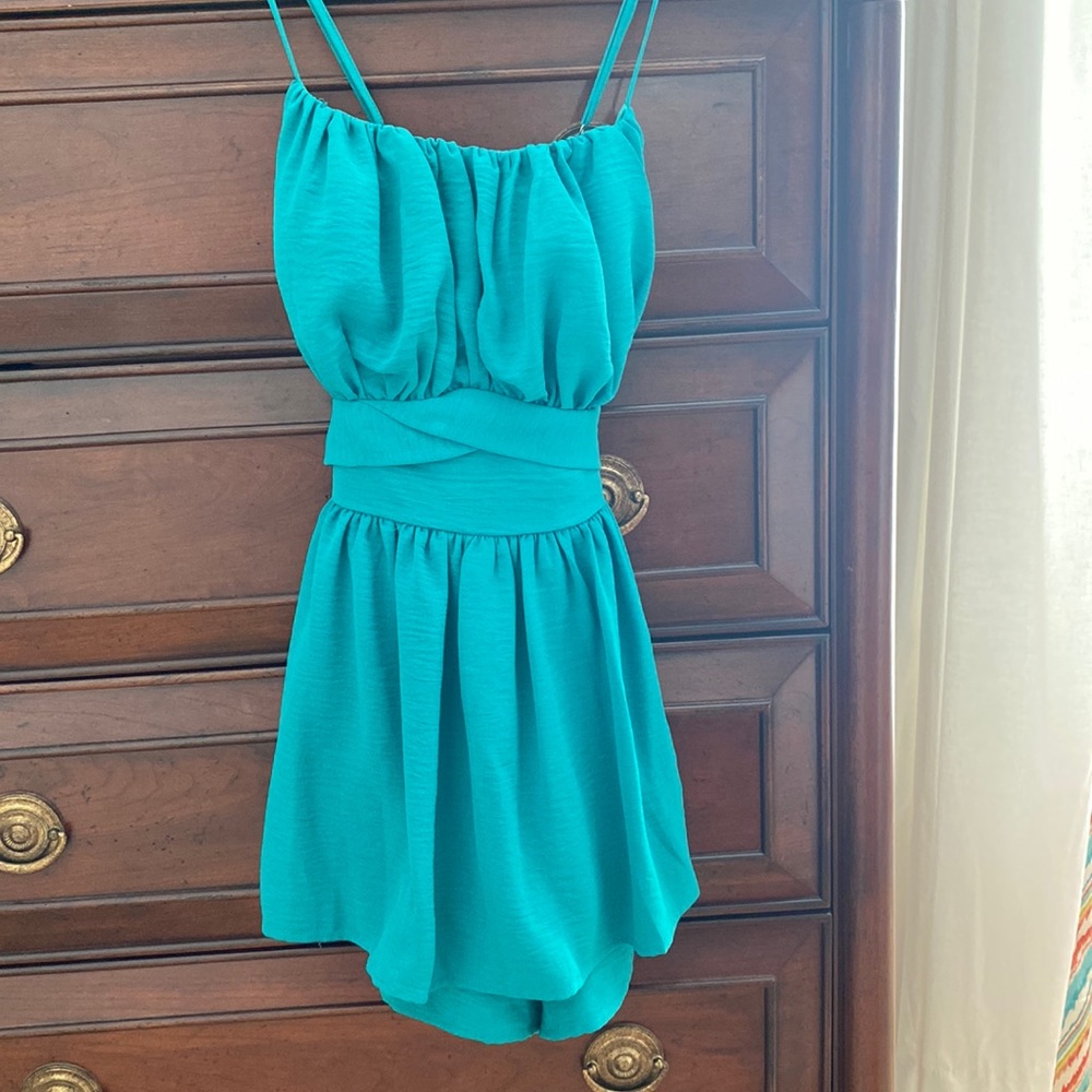 Worn once! Green dress.